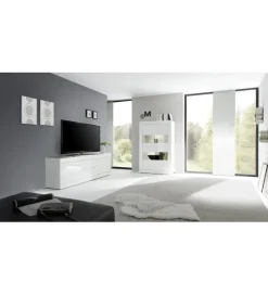 MCA Linia Włoska Komoda TV BASIC 210 cm biała
