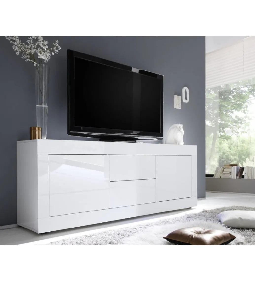 MCA Linia Włoska Komoda TV BASIC 210 cm biała