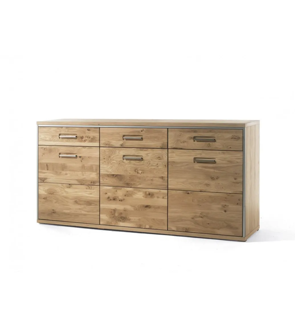 MCA Komoda VALENCIA 94 cm Antracytowo Naturalna