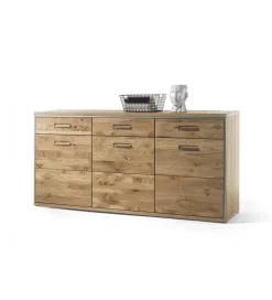 MCA Komoda VALENCIA 94 cm Antracytowo Naturalna