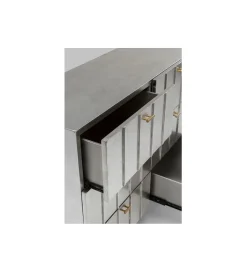 KARE Komoda VENICE LIVE 106 cm srebrna