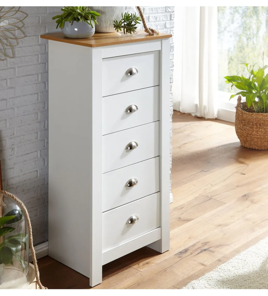WOHNLING, GERMANY Komoda VINCENTE 53 cm biała