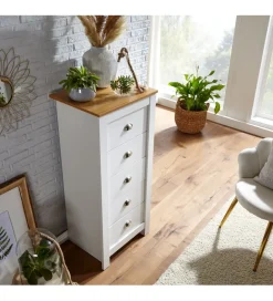 WOHNLING, GERMANY Komoda VINCENTE 53 cm biała