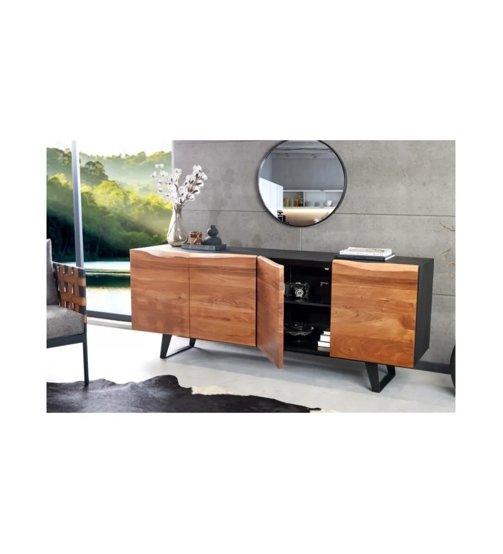 Invicta Interior - przedsprzedaż Komoda Welden 180 cm drewno akacja