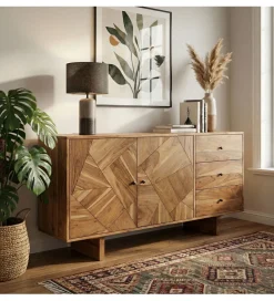 WOHNLING, GERMANY Komoda WOHNLING 150 cm drewno akacja
