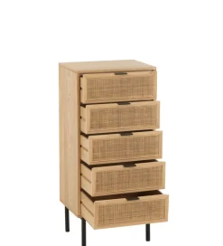 J-Line Komoda wysoka BASONOT 100 cm naturalna