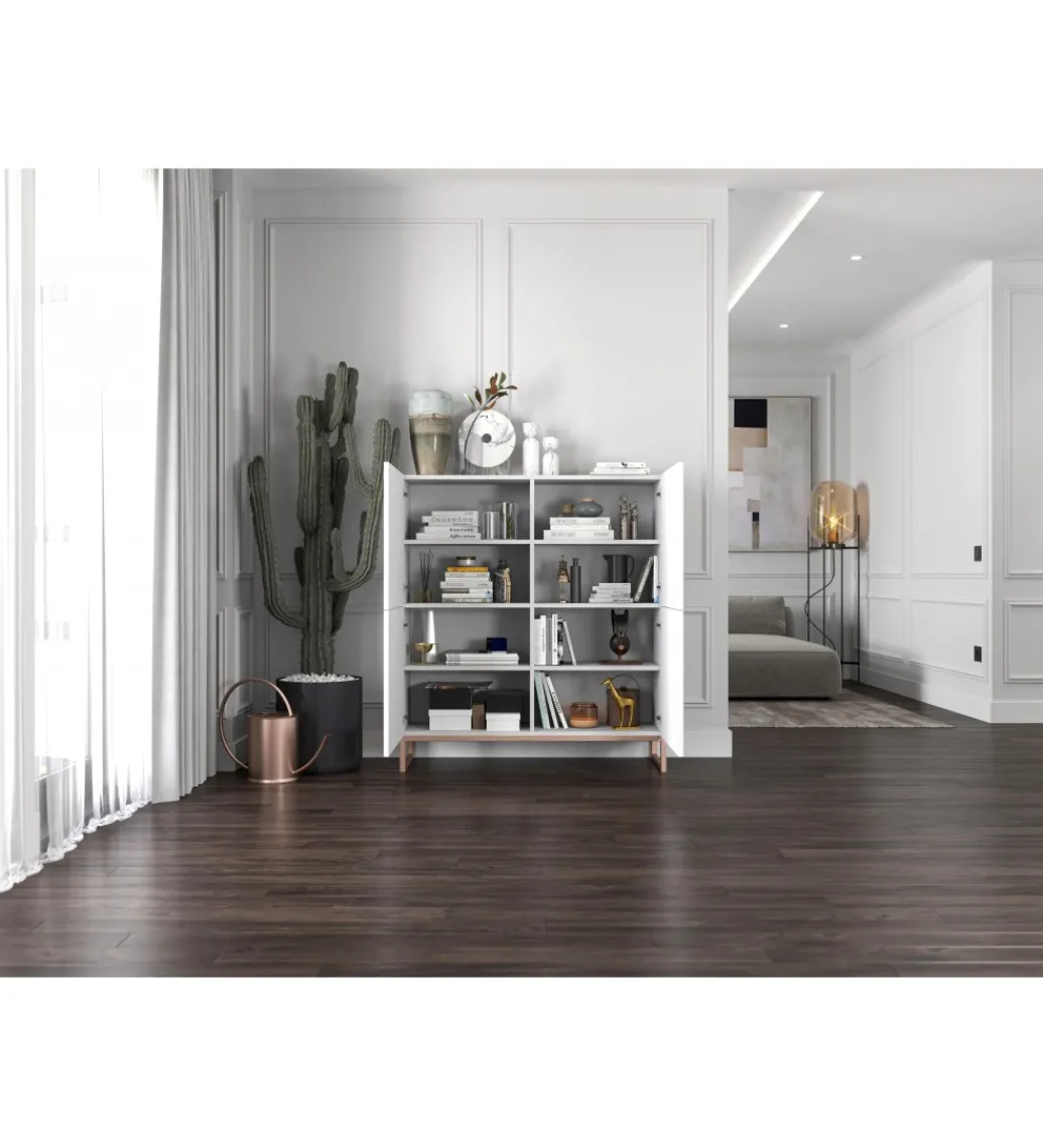 Polski Design ML Komoda wysoka ELPIS 112 cm biała