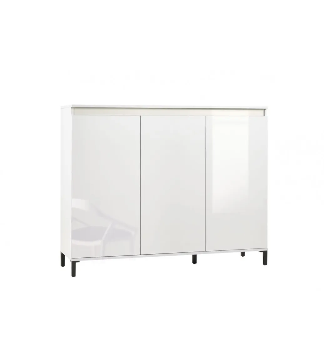 MCA Linia Włoska Komoda wysoka GENUA 138 cm biała