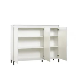 MCA Linia Włoska Komoda wysoka GENUA 138 cm biała