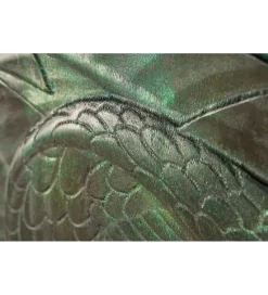 Invicta Interior Komoda wysoka HYDRUS Snake 100 cm drewno mango turkusowa Ciemna