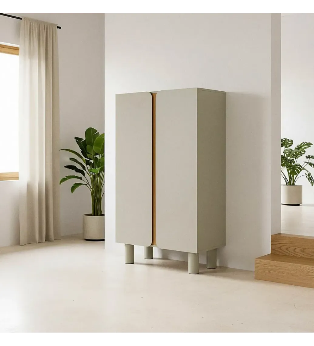 Zona-Design Komoda wysoka MALTA 137 cm taupe