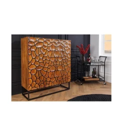 Invicta Interior Komoda wysoka MASKAT 100 cm drewno mango brąz