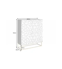 Invicta Interior Komoda wysoka MASKAT 100 cm drewno mango brąz