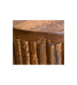 Invicta Interior - przedsprzedaż Komoda wysoka NAGOJA 80 cm drewno mango brąz