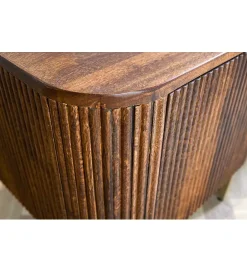 Invicta Interior - przedsprzedaż Komoda wysoka NAGOJA 80 cm drewno mango brąz