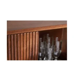 Invicta Interior - przedsprzedaż Komoda wysoka NAGOJA 80 cm drewno mango brąz