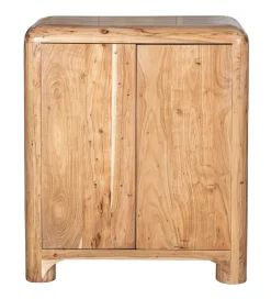 Exclusivas Komoda wysoka OHALDA 100 cm drewno akacja