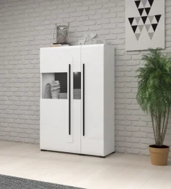 Helvetia Komoda wysoka TULSA 90 cm biała
