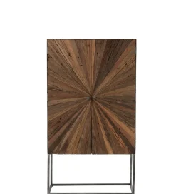 J-Line Komoda wysoka ZYGZAK 60 cm naturalna