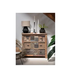 J-Line Komoda ZUWENA 100 cm brązowa