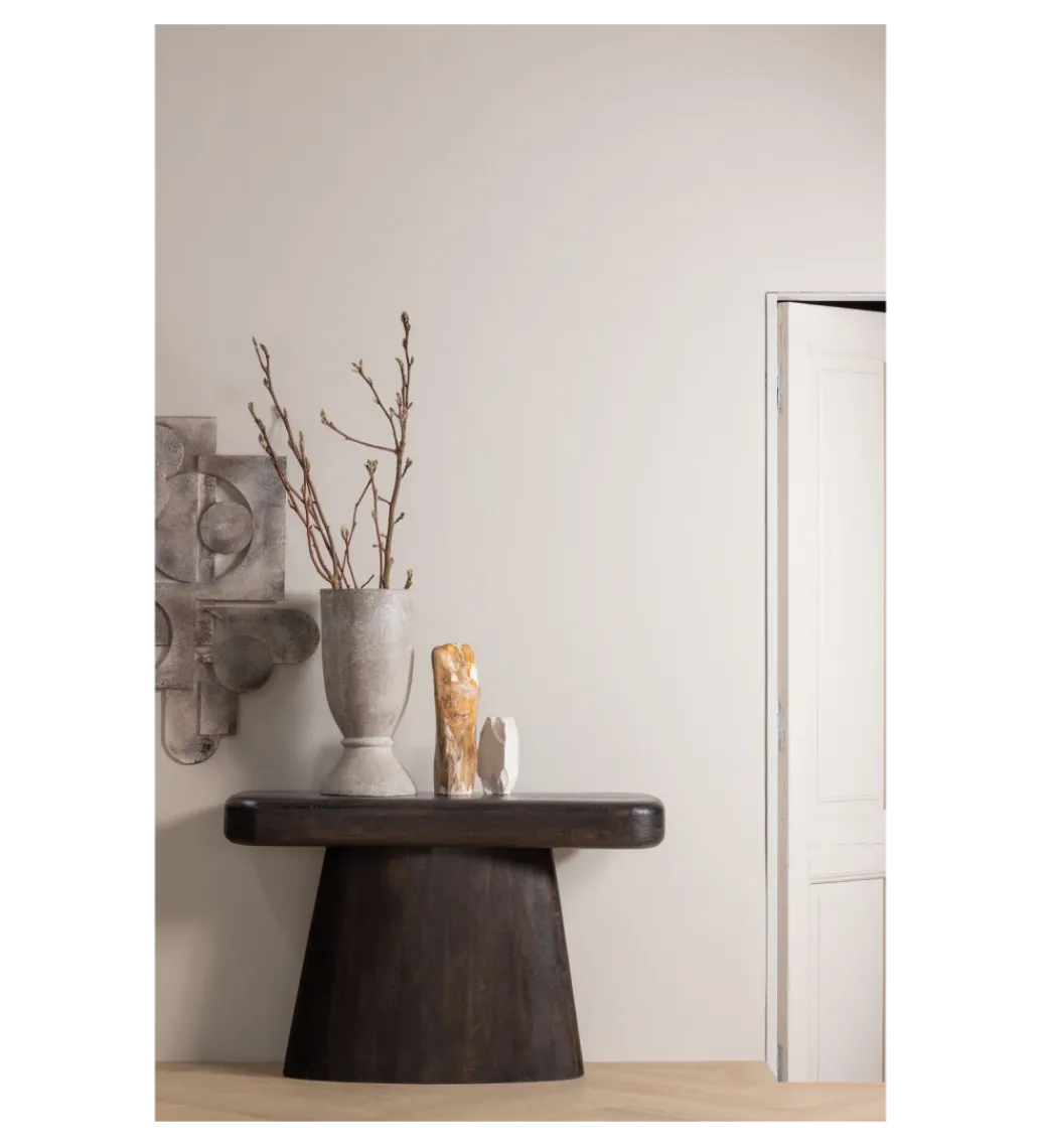 WOOOD Konsola AMCO 120 cm drewno mango ciemny brąz