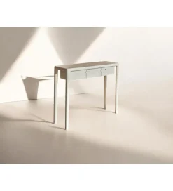 Imeri Konsola ARES 100 cm drewno mango biała