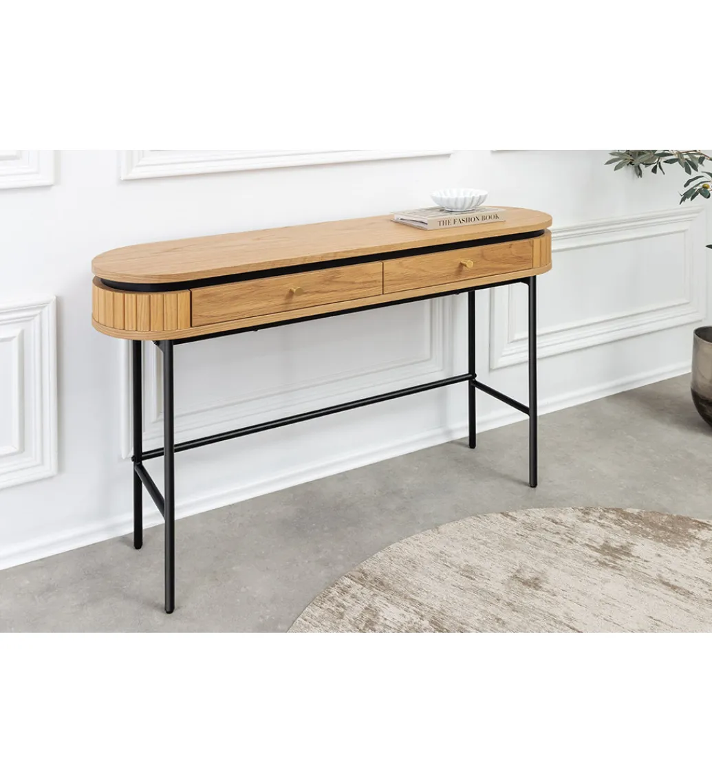 Invicta Interior Konsola ATELIER 120 cm w kolorze dębu