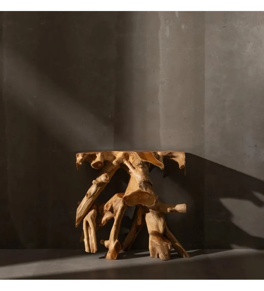 DENZO Konsola BESTARMA 80 cm drewno teak