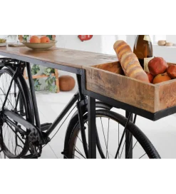 Invicta Interior Konsola BICYCLE 195 cm drewno mango