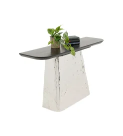 KARE Konsola CALDERA 138 cm fornir drewno jesion