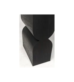 KARE Konsola Curve 120 cm w optyce jesionu czarna