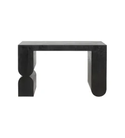 KARE Konsola Curve 120 cm w optyce jesionu czarna