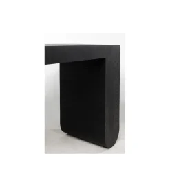 KARE Konsola Curve 120 cm w optyce jesionu czarna