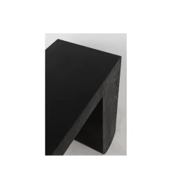 KARE Konsola Curve 120 cm w optyce jesionu czarna