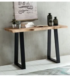 WOHNLING, GERMANY Konsola GAYA 120 cm drewno akacja