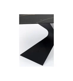 KARE Konsola GLOYRIA 140 cm w optyce czarnego marmuru