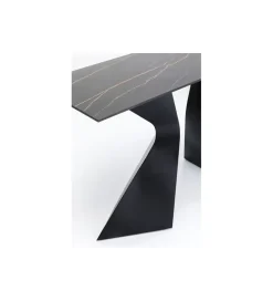 KARE Konsola GLOYRIA 140 cm w optyce czarnego marmuru