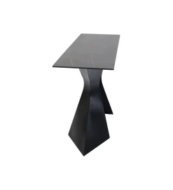 KARE Konsola GLOYRIA 140 cm w optyce czarnego marmuru