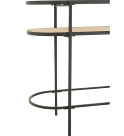 J-Line Konsola IVY 120 cm naturalna czarna