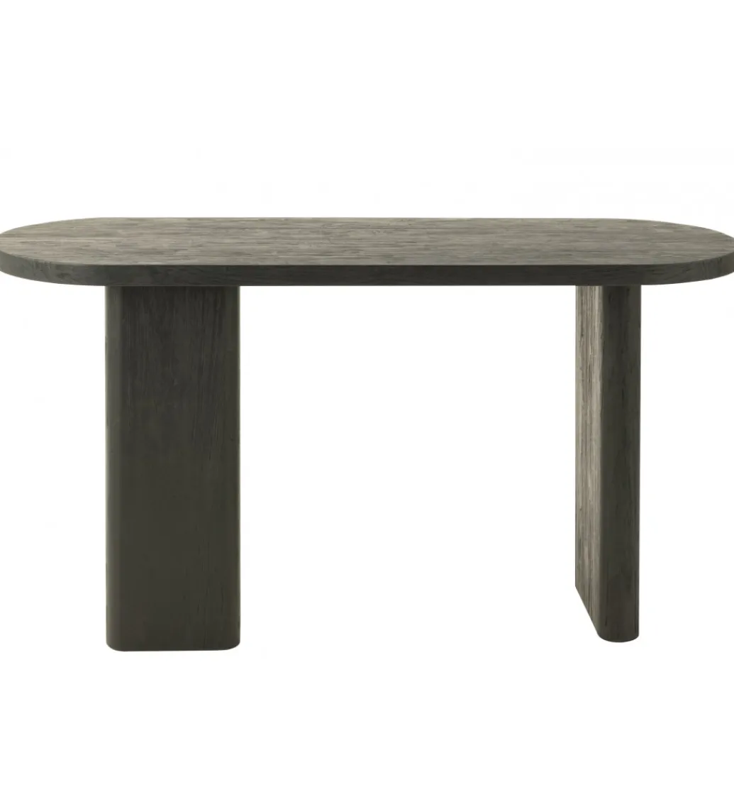 J-Line Konsola LEMONE 150 cm drewno teak czarna