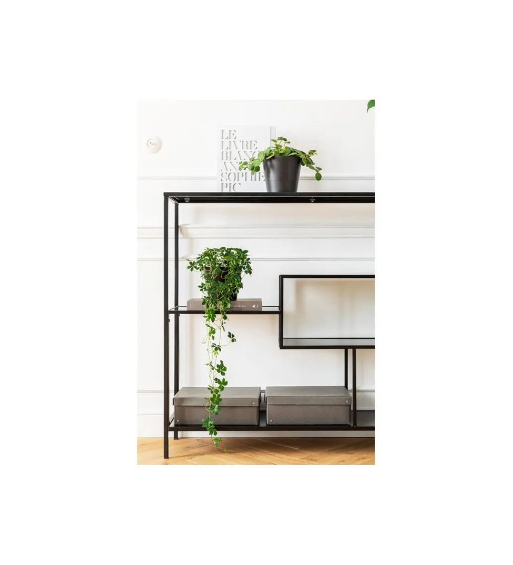KARE Konsola LOFT 115 x 100 cm czarna