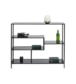 KARE Konsola LOFT 115 x 100 cm czarna