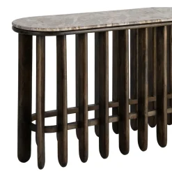 Zona-Design Konsola MARMOLON 160 cm drewno mango marmur