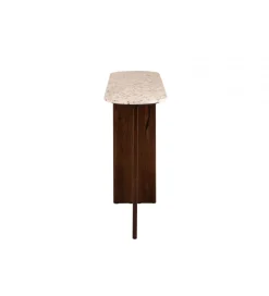 J-Line Konsola MATHILDE 140 cm naturalna w optyce marmuru