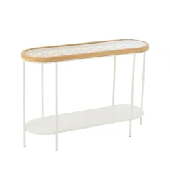 J-Line Konsola MATI 120 cm drewno biała