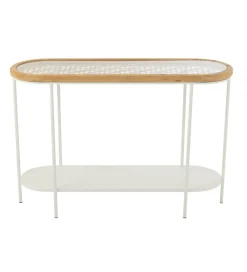 J-Line Konsola MATI 120 cm drewno biała