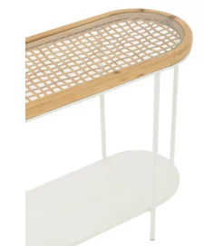 J-Line Konsola MATI 120 cm drewno biała