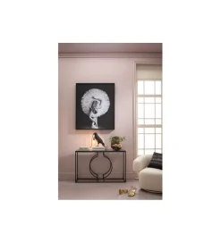 KARE Konsola MIAMI LOFT 120 cm czarna