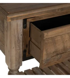 Zona-Design Konsola PERTON 184 cm drewno jodły brązowe