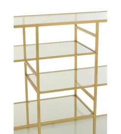 J-Line Konsola RACKYN 120 cm szklana złota